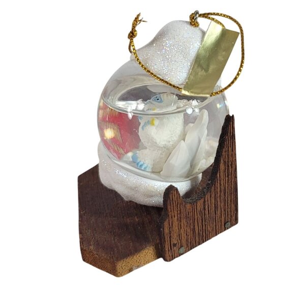 Enesco Bumble Waterball Ornament Abominable Snowman Rudolph Red Nosed Reindeer - Picture 4 of 10